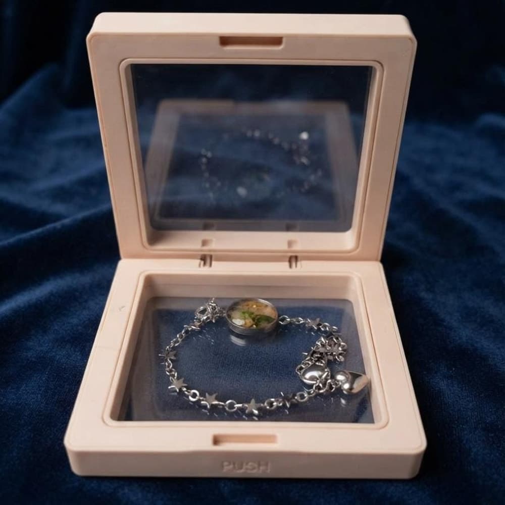 Handmade Floral Resin Bracelet