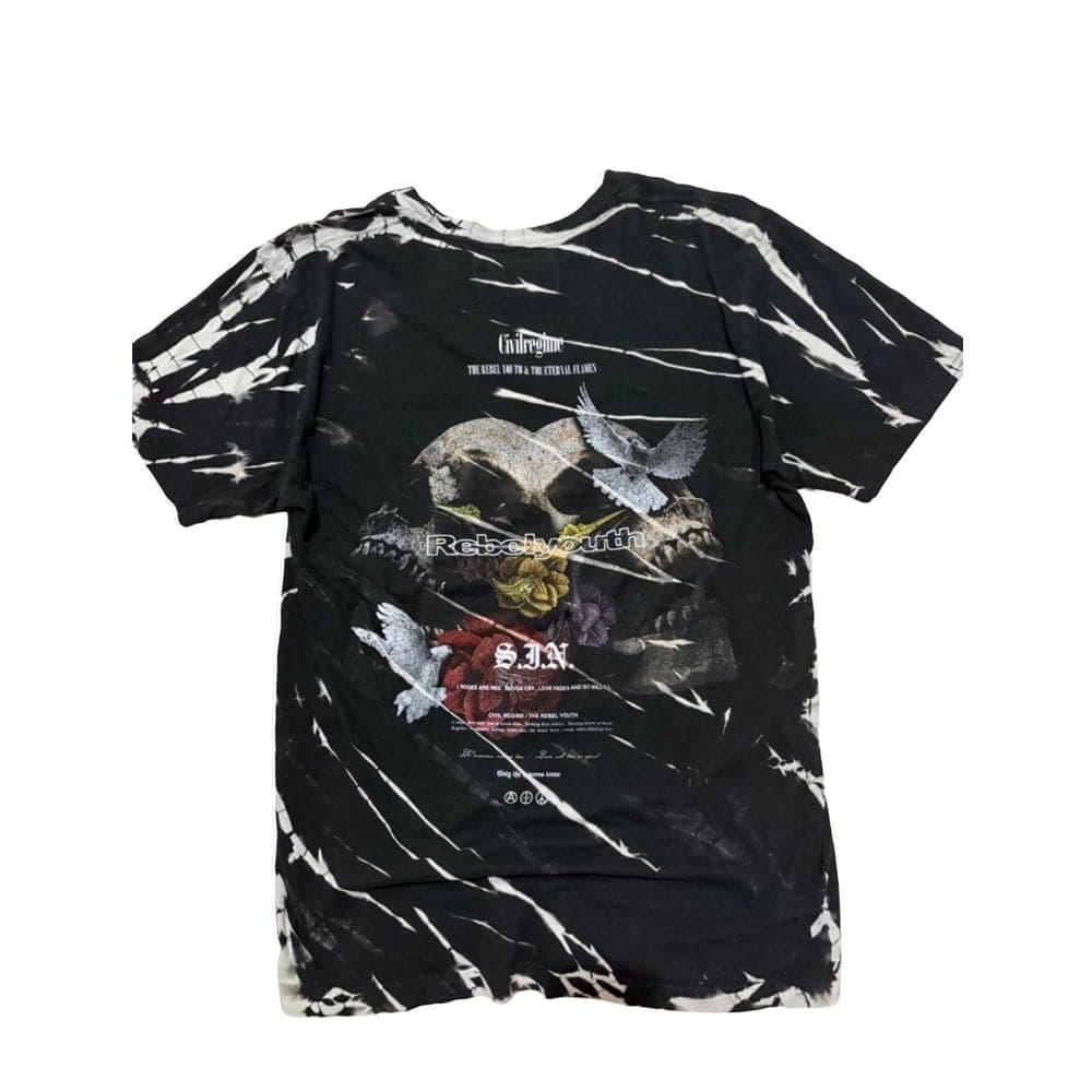 Civil Regime "The Rebel Youth & The Eternal Flames" S.I.N. Tee in lightning tie-dye