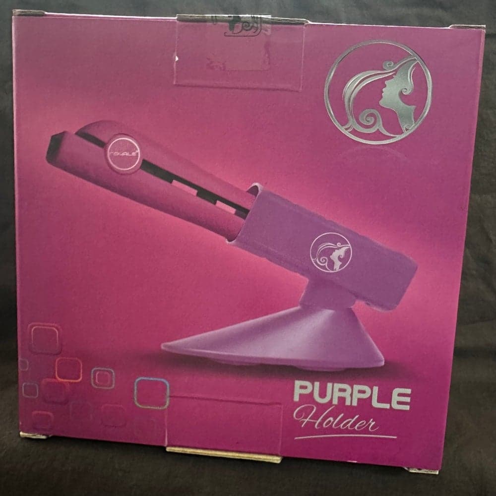 Purple, flat iron or curling irons holder