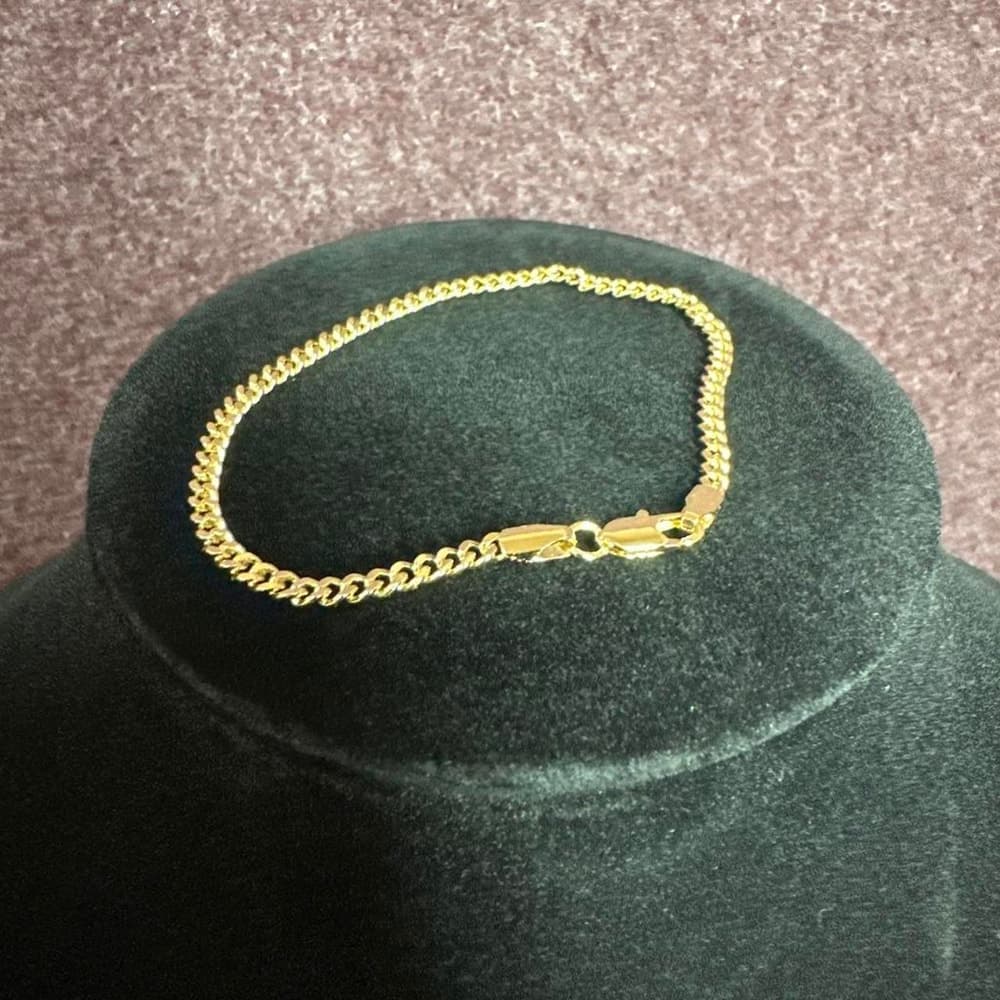 Gold field chain bracelet with lobster clasp #gold