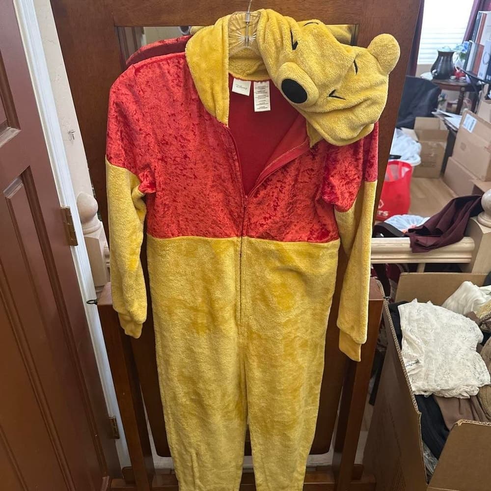 Winnie the Pooh onesie with red and yellow color