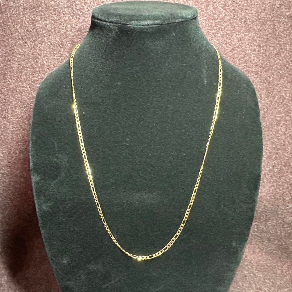 Gold field figaro chain necklace #figaro #goldfield