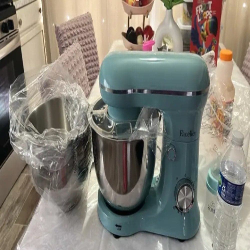Premium 5-Quart Stand Mixer, 800W Powerful Motor, 10-Speed Tilt-Head Kitchen Electric Mixer with Whisk, Dough Hook, Beater & Splash Guard