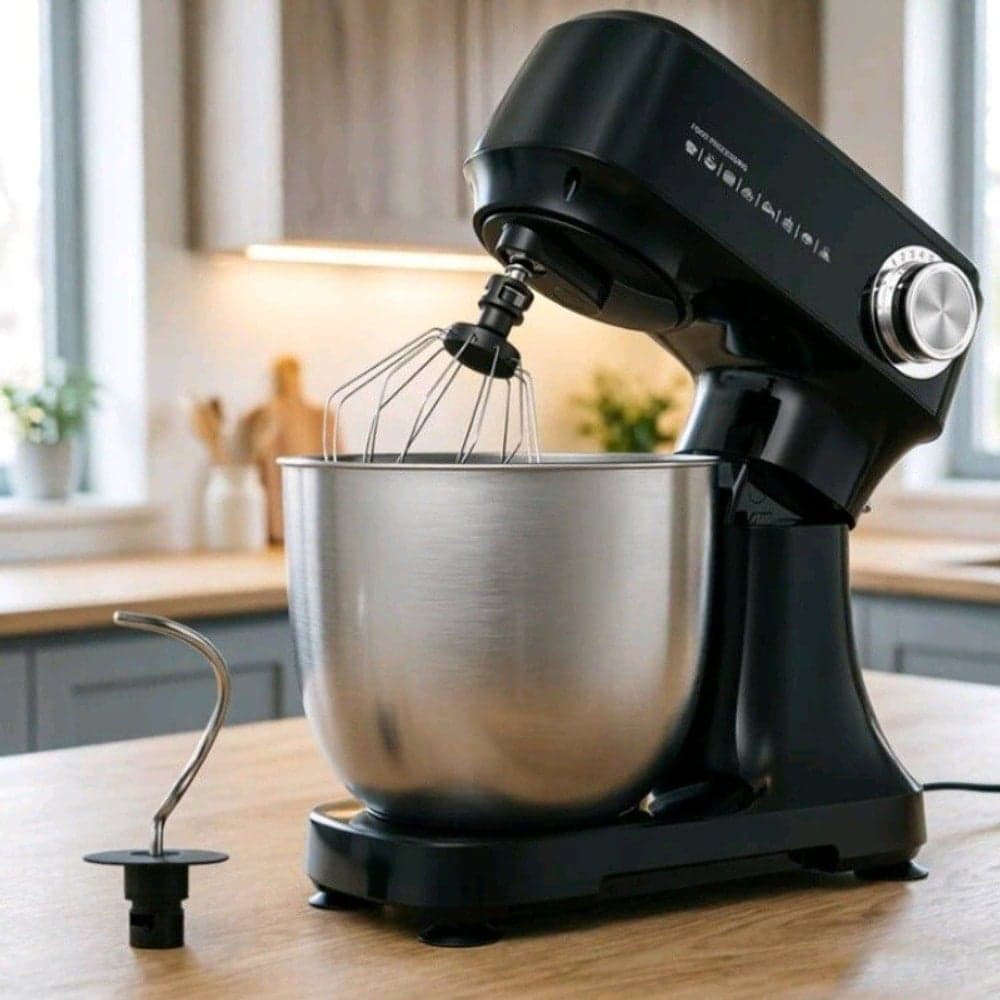 Kitchen Food Stand Mixer -Food Processor, Dough Kneader With Dough Hook, Beater And Whisk For Baking, Cakes And Most Home Chef Food Mixers