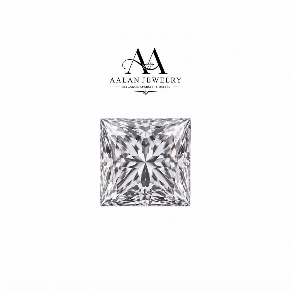 Princess cut clear Moissanite loose stone vvs1 clarity Dcolor