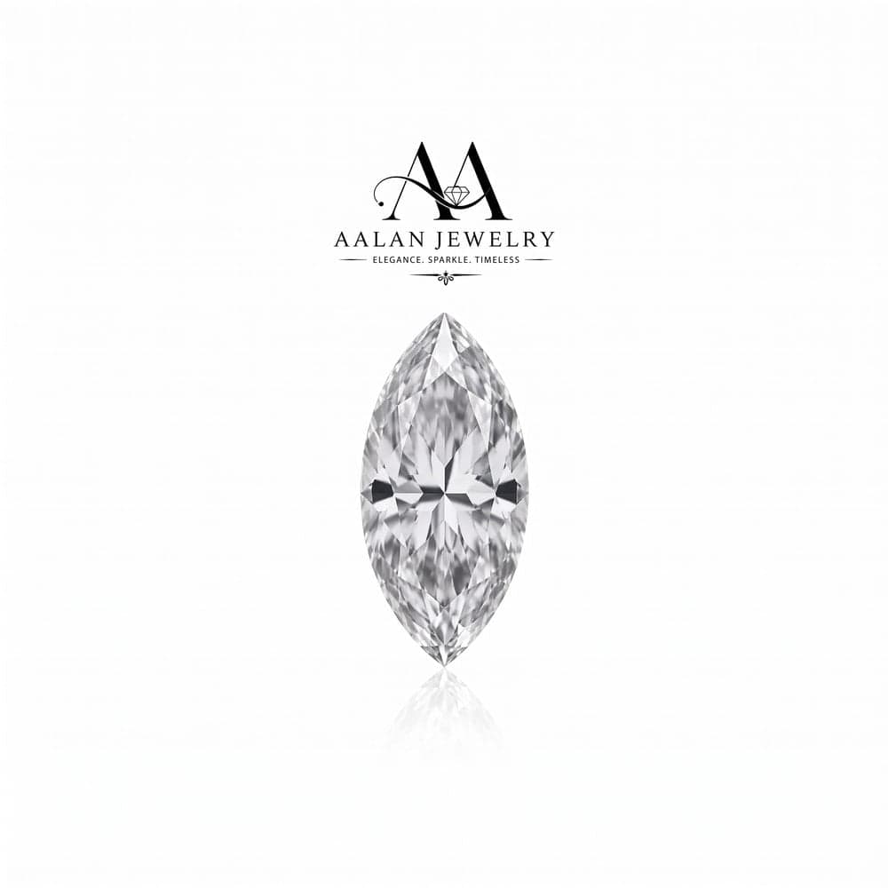 Marquise cut clear Moissanite loose stone vvs1 clarity Dcolor