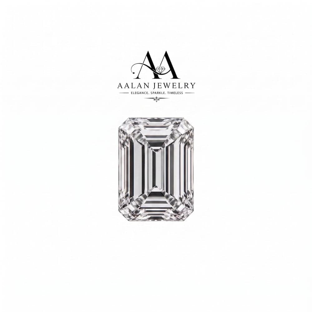 emerald cut clear Moissanite loose stone vvs1 clarity Dcolor
