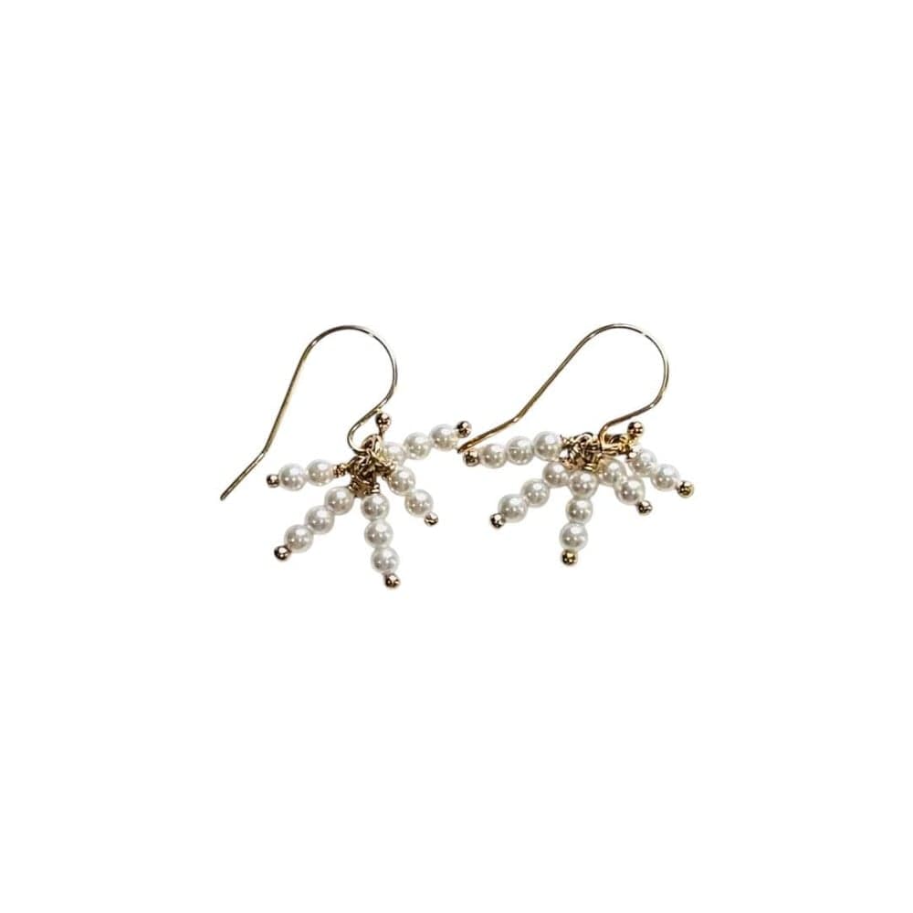 Tiny Freshwater Pearl Cluster Earrings