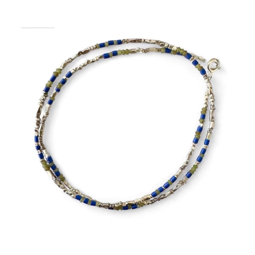 Thai Silver & Lapis Necklace