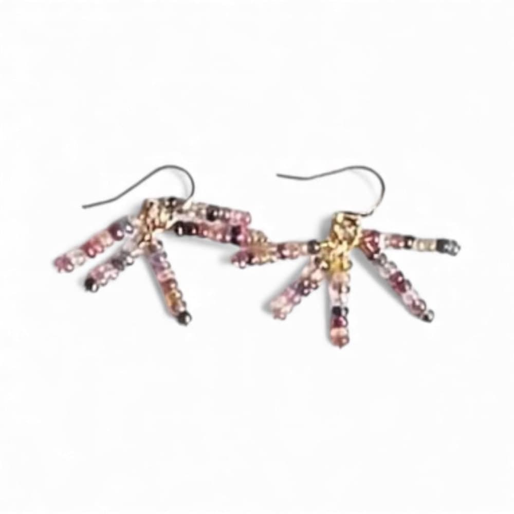 Mulicolor Sapphire Cluster Earrings