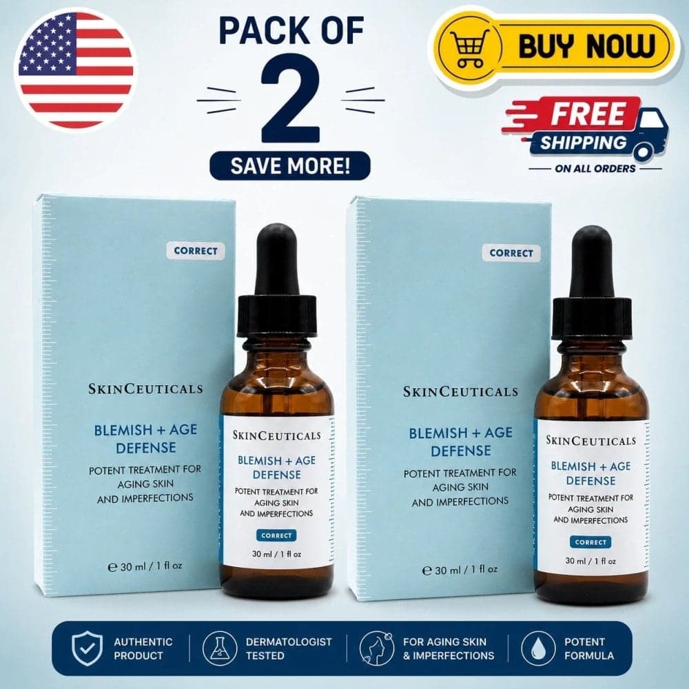SkinCeuticals Blemish + Age Defense Serum 30ml / 1 fl oz (Pack of 2) Authentic